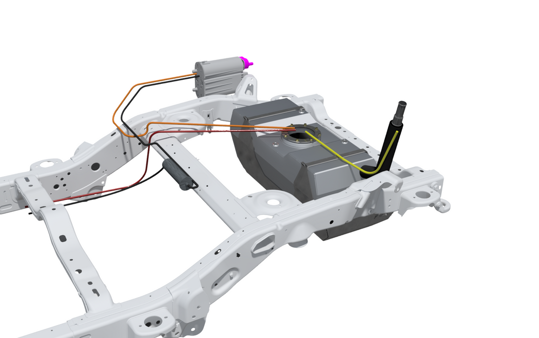 Motobilt EVAP And Fuel Line Modification Kit for Rear Mounted Fuel Tank in Jeep JL MB5033