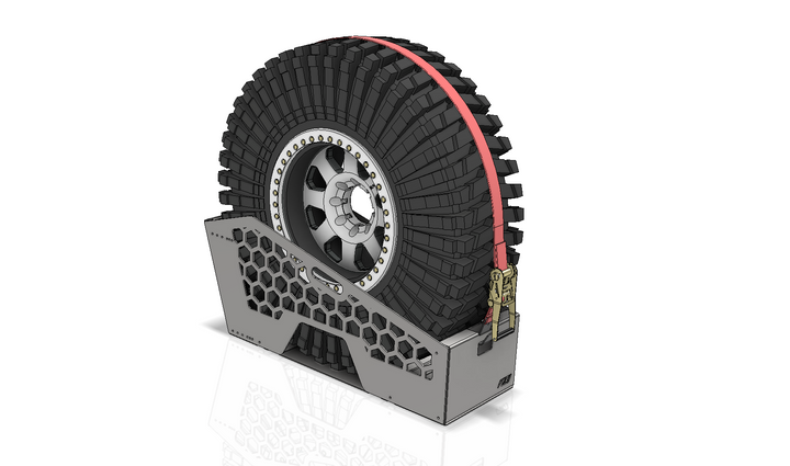 Motobilt Universal Bed Mounted Tire Carrier MB5061