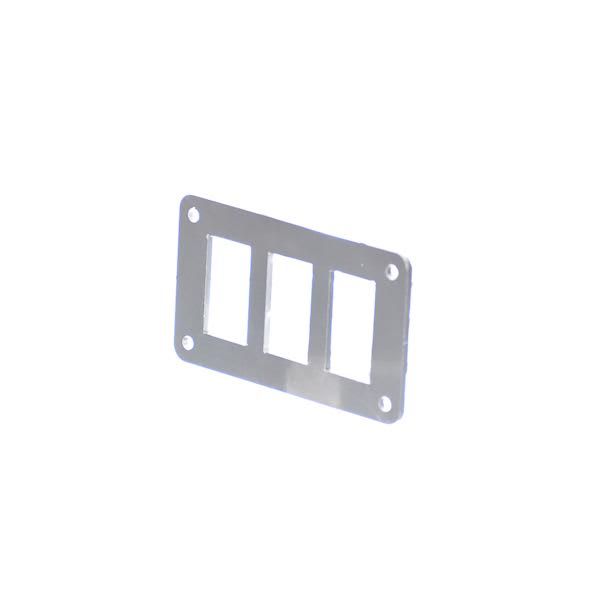 Motobilt 3 Hole Aluminum Switch Panel 4.5 x 2.5" MB5510