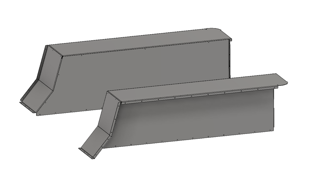 Motobilt 15" Stretch Highline Rear Inner Fender Replacement Kit for 1987-1996 Jeep YJ MB5529
