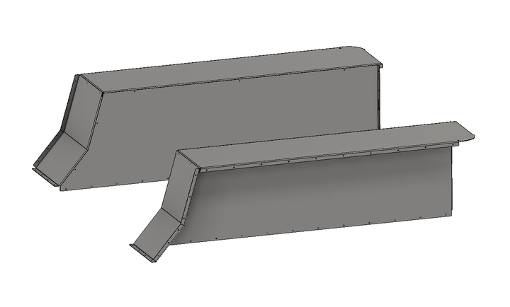 Motobilt 15" Stretch Highline Rear Inner Fender Replacement Kit for 1987-1996 Jeep YJ MB5529