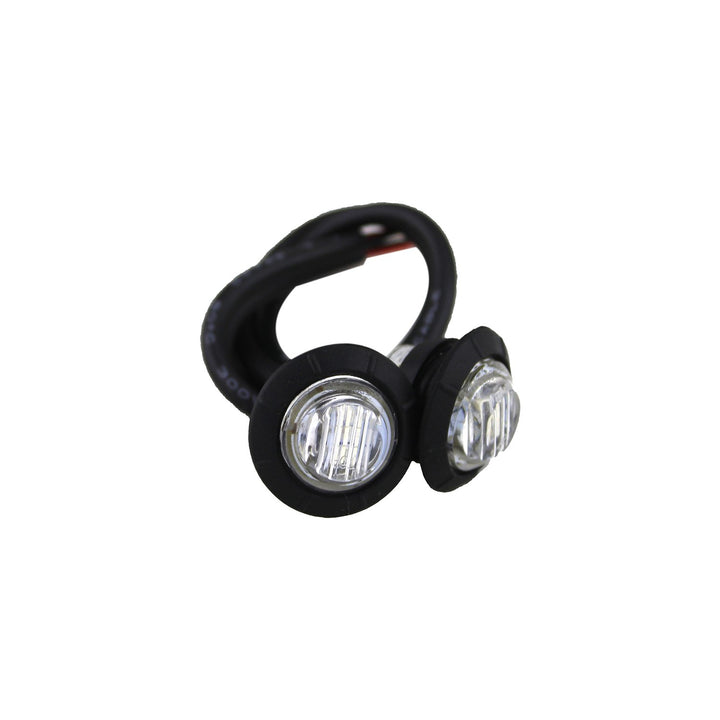 Motobilt 3/4" Clear Lens Amber LED Fender Side Marker Light 2 Pack for Jeep CJ/YJ/JK/JKU/JL/JT MB6500 | image 3