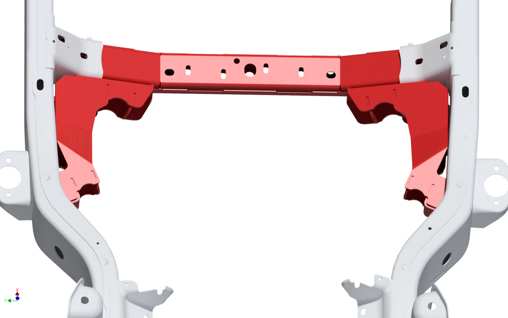 Motobilt 4 Link Front Brackets with Transmission Crossmember for 2007-2011 Jeep JKU MB7003 | image 2