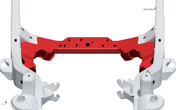 Motobilt 4 Link Front Brackets with Transmission Crossmember for 2012-2018 Jeep JKU MB7004 | image 2