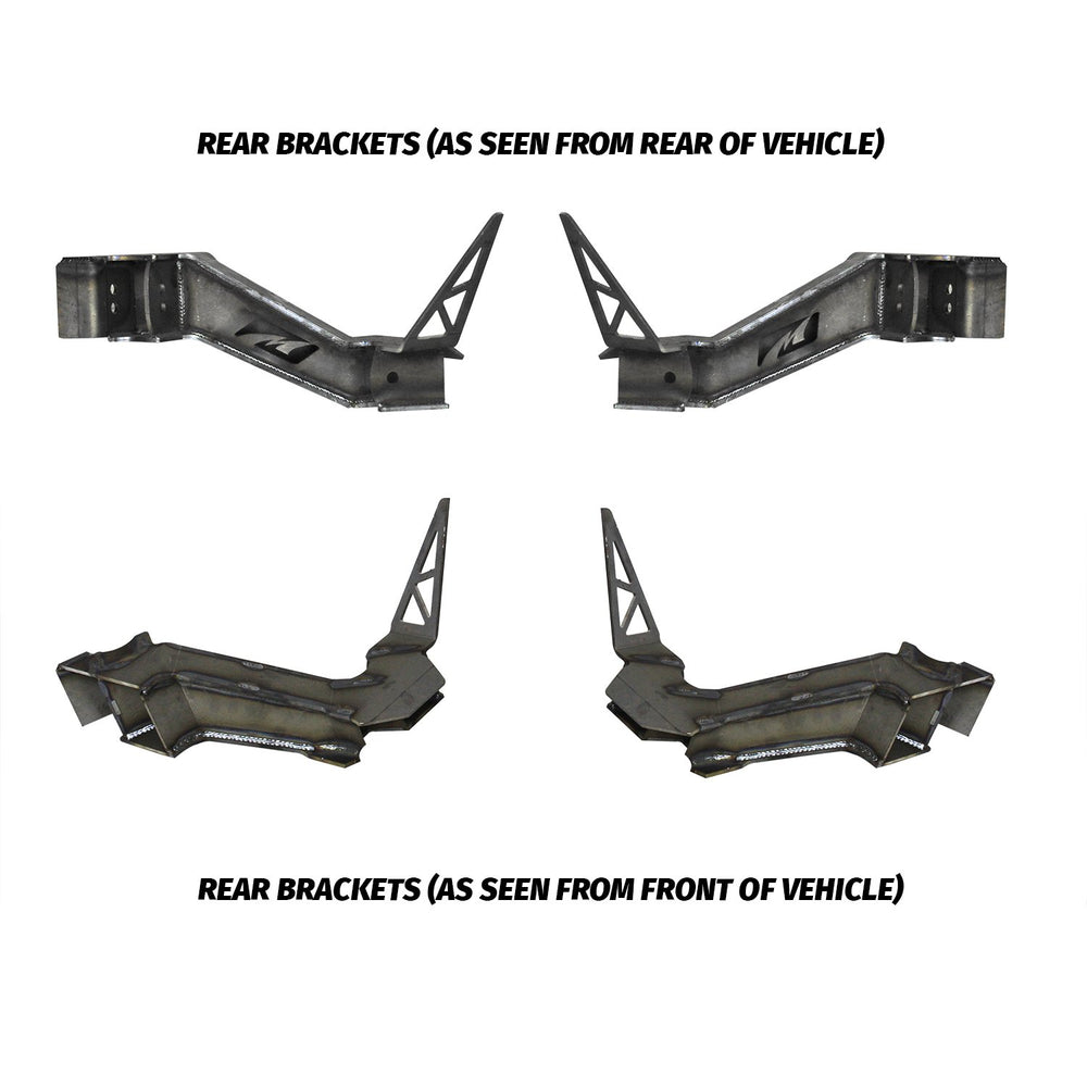 Motobilt 4 Link Rear Suspension Brackets with Crossmember for Jeep JKU MB7005 | image 2