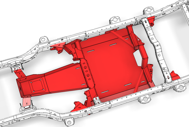 Motobilt 4 Link Suspension Bracket and Skid Kit for 2018+ Jeep JLU MB7006 | image 4