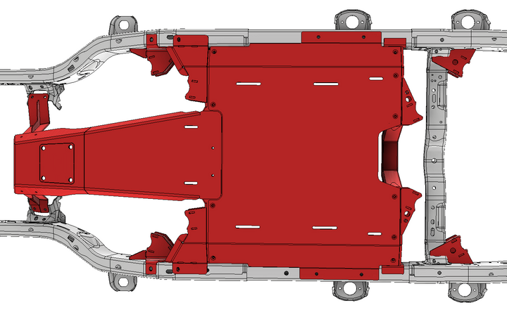 Motobilt 4 Link Suspension Bracket and Skid Kit for 2018+ Jeep JLU MB7006 | image 5