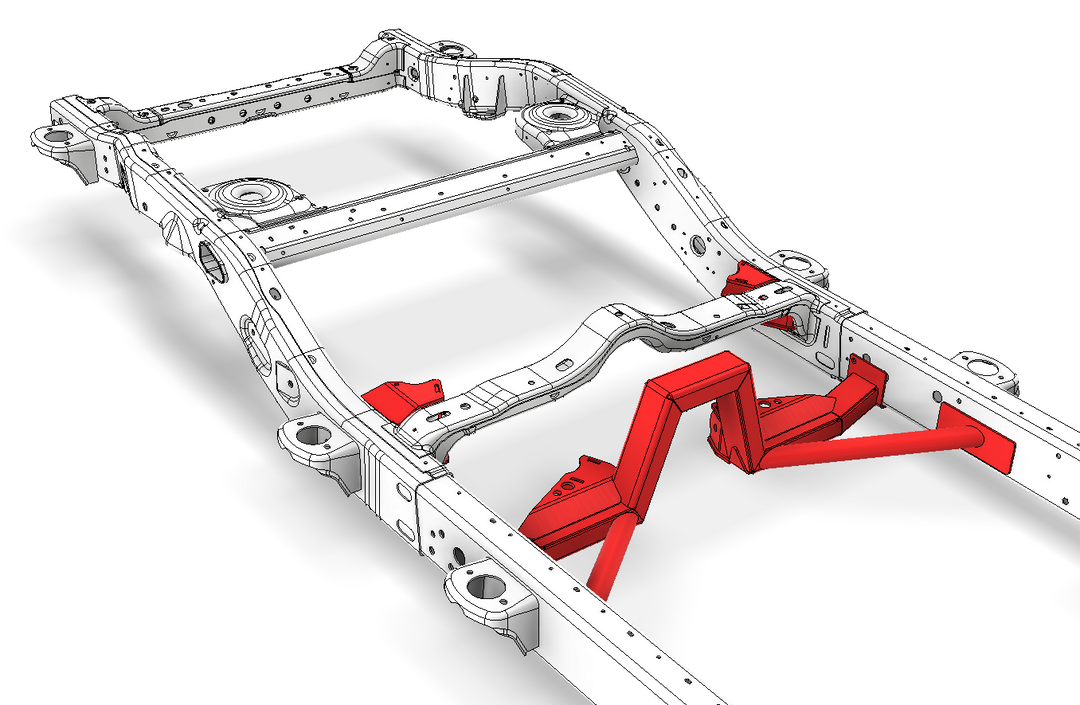 Motobilt Rear 4 Link Suspension Bracket Kit for 2018+ Jeep JLU MB7008