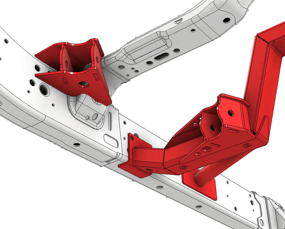 Motobilt Rear 4 Link Suspension Bracket Kit for 2018+ Jeep JLU MB7008 | image 2