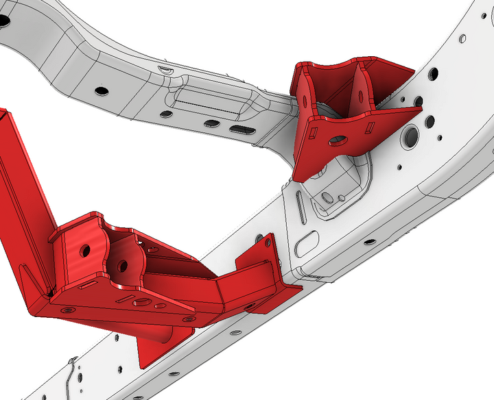 Motobilt Rear 4 Link Suspension Bracket Kit for 2018+ Jeep JLU MB7008 | image 3