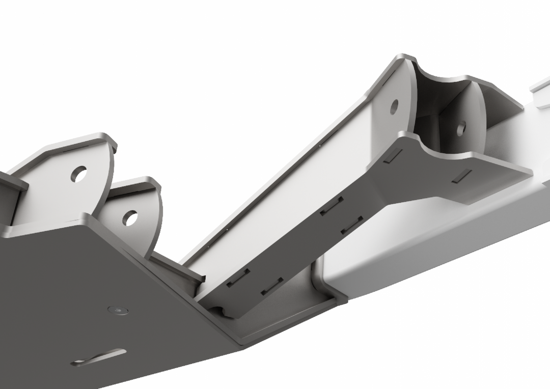 Motobilt Double Triangulated 4 Link Suspension Mounting System for Jeep YJ/TJ/LJ MB7009 | image 4