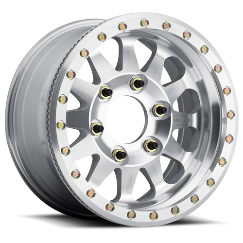 Method Race Wheels Beadlock MR101 | 17x9 | 6 On 165.1 | Offset -12 | Raw Machined | Lip 3.15"