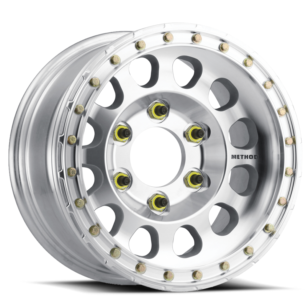 Method Race Wheels Beadlock MR103 | 17x9 | 6 On 139.7 | Offset -12 | Raw Machined | Lip 2.76"