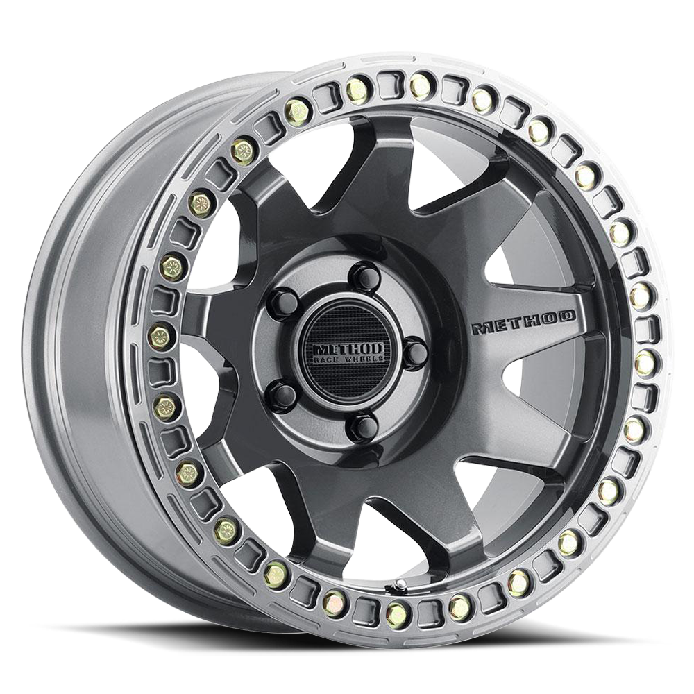 Method Race Wheels MR108 | 17x9 | 5 On 127 | Offset -44 | Gloss Titanium | Lip 0.63"