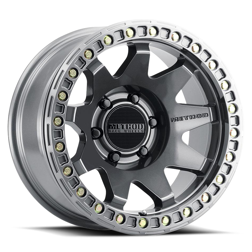 Method Race Wheels MR108 | 17x9 | 6 On 139.7 | Offset -44 | Gloss Titanium | Lip 0.63"