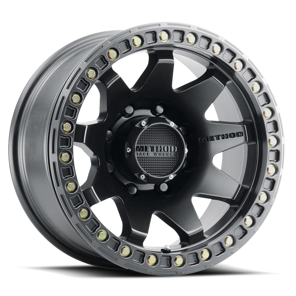 Method Race Wheels MR108 | 17x9 | 8 On 165.1 | Offset -44 | Matte Black | Lip 0.63"