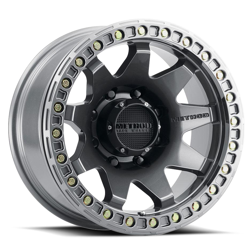 Method Race Wheels MR108 | 17x9 | 8 On 165.1 | Offset -44 | Gloss Titanium | Lip 0.63"