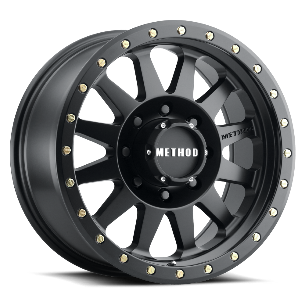 Method Race Wheels Double Standard MR304 | 17x8.5 | 8 On 165.1 | Offset 0 | Matte Black | Lip 3.07"