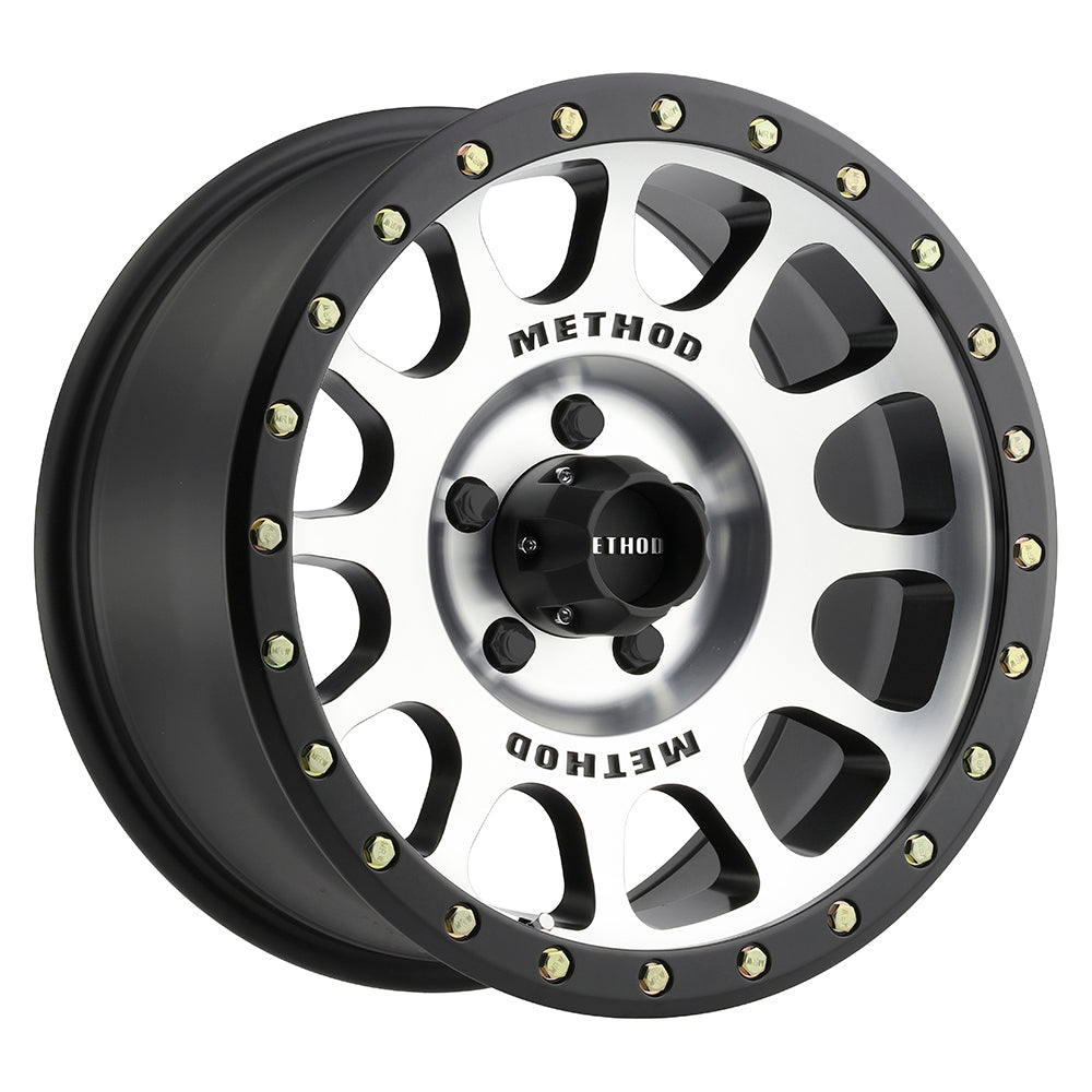 Method Race Wheels NV MR305 | 17x8.5 | 5 On 127 | Offset 25 | Machined Matte Black Lip | Lip 1.18"