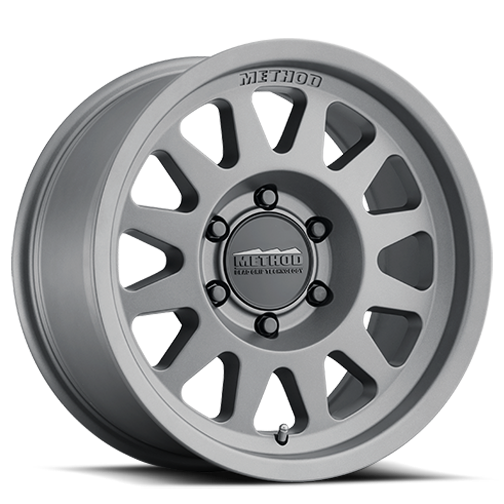 Method Race Wheels Bead Grip MR703 | 16x8 | 6 On 139.7 | Offset 0 | Gloss Titanium | Lip 1.22"