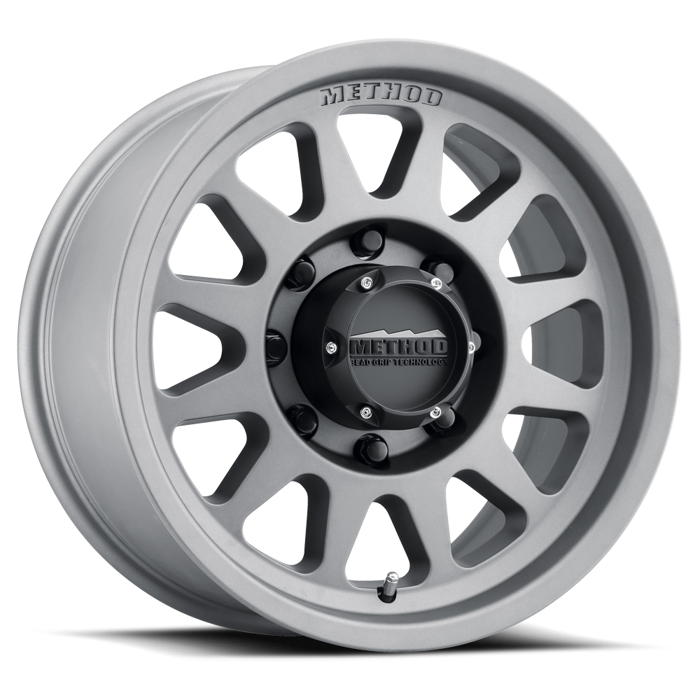 Method Race Wheels Bead Grip MR704 | 17x9 | 8 On 165.1 | Offset 18 | Titanium | Lip 1.77"