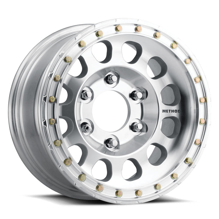 Method Race Wheels Beadlock MR103 | 15x8 | 6 On 139.7 | Offset -24 | Raw Machined | Lip 2.99"
