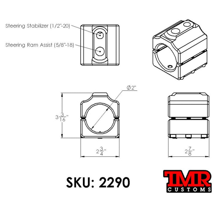TMR Customs 2" Steering Clamp