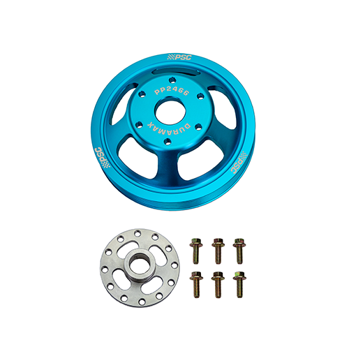 PSC Performance Power Steering Pump Pulley GMC 6.6L Duramax Cobalt Blue PP2466T | SKU PP2466T