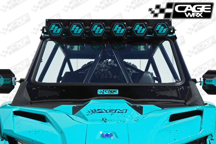Cagewrx Polaris RZR Pro R / Pro S Glass Windshield (2025+) Super Shorty & Baja Spec | image 2