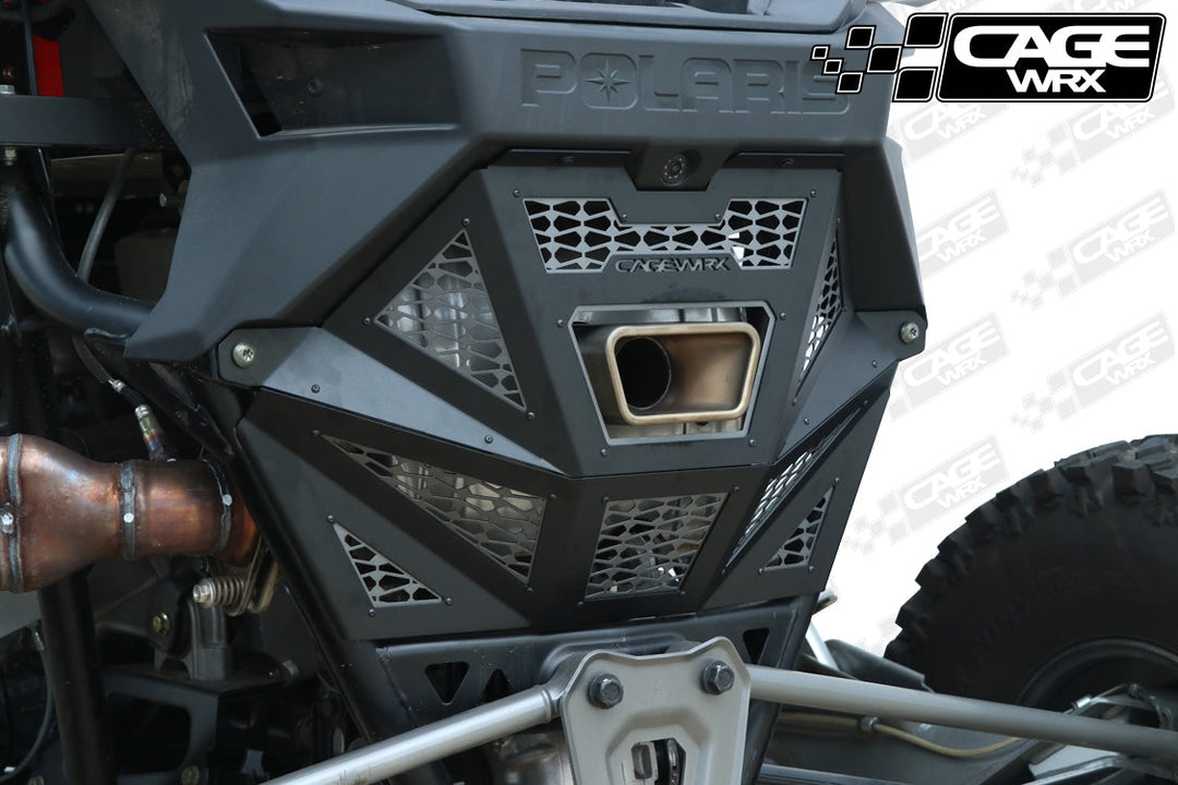 Cagewrx Polaris RZR Pro R Rear Exhaust Cover | image 2