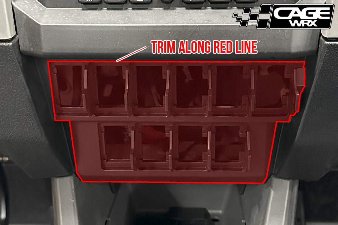 Cagewrx Polaris RZR PCI Radio & Intercom Mount Pro R / Pro S / Turbo R / Pro XP | image 4