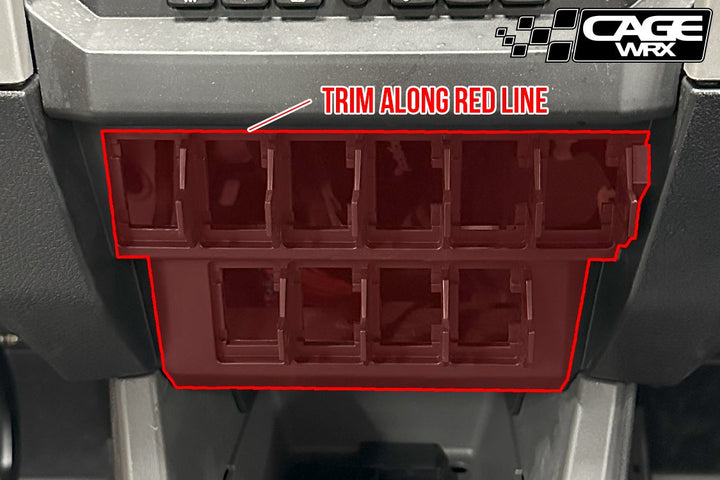 Cagewrx Polaris RZR PCI Radio & Intercom Mount Pro R / Pro S / Turbo R / Pro XP | image 4