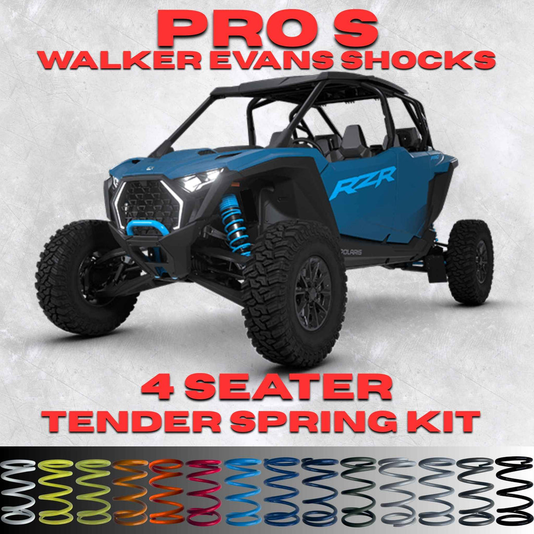 Polaris RZR Pro S 4 Seater Tender Spring Kit (Walker Evans Shocks)