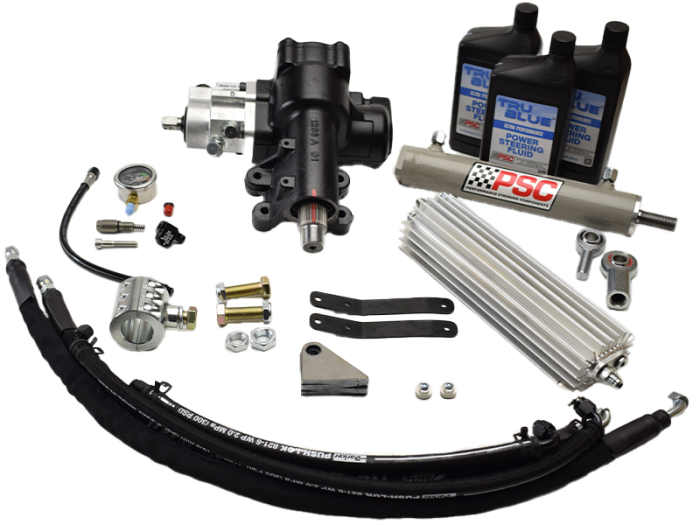 PSC Cylinder Assist EHPS Kit – 2018–2023 Jeep JL/JT w/ 6.75" Stroke & 1⅜" Clamp SK691RBK2-6.75W-1.375