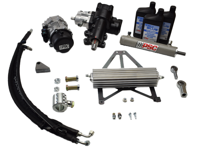 PSC Cylinder Assist EHPS Kit – Jeep JL/JT 2018–2023 w/ 1¾″ Tie‑Rod Clamp SK691RPK2-6.75W-1.75