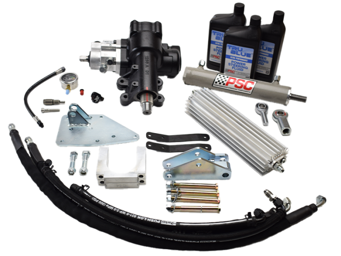 PSC Cylinder Assist™ Steering Kit for 2018–2023 Jeep JL JT EHPS w/ Factory Axle & Tie Rod  SK691RBK2-OE