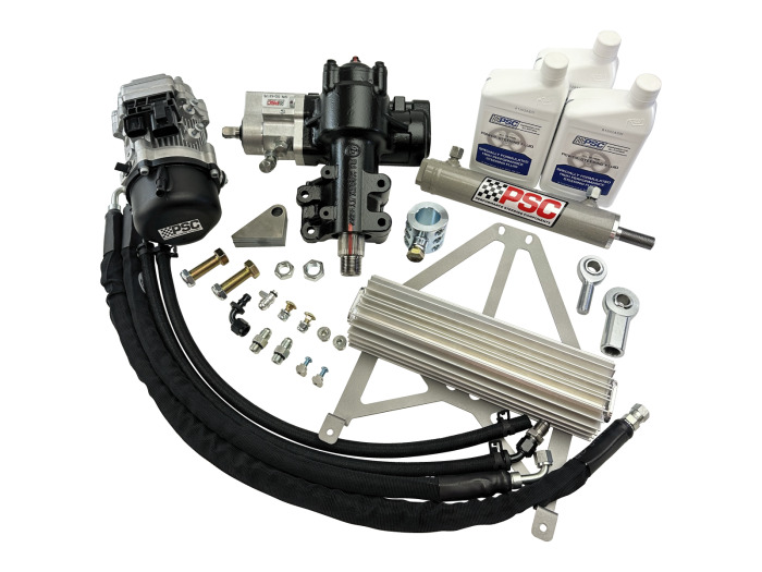 PSC Steering Kit for Jeep JL/JT w/ 1.375″ Clamp - 6.75″ Cylinder Assist SK691RPK2-6.75W-1.375