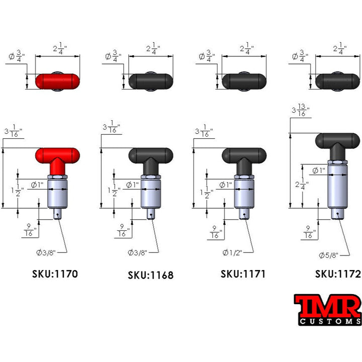TMR Customs Spring Loaded Pull Pin