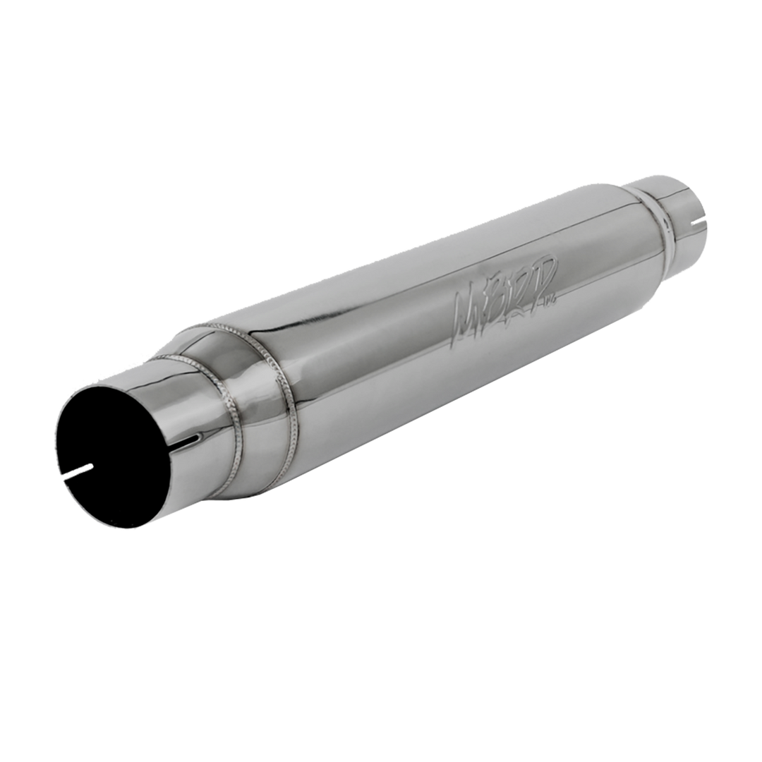MBRP Exhaust Resonator 3" Inlet/Outlet 22" Body 26" Overall T304 Stainless Steel R1017