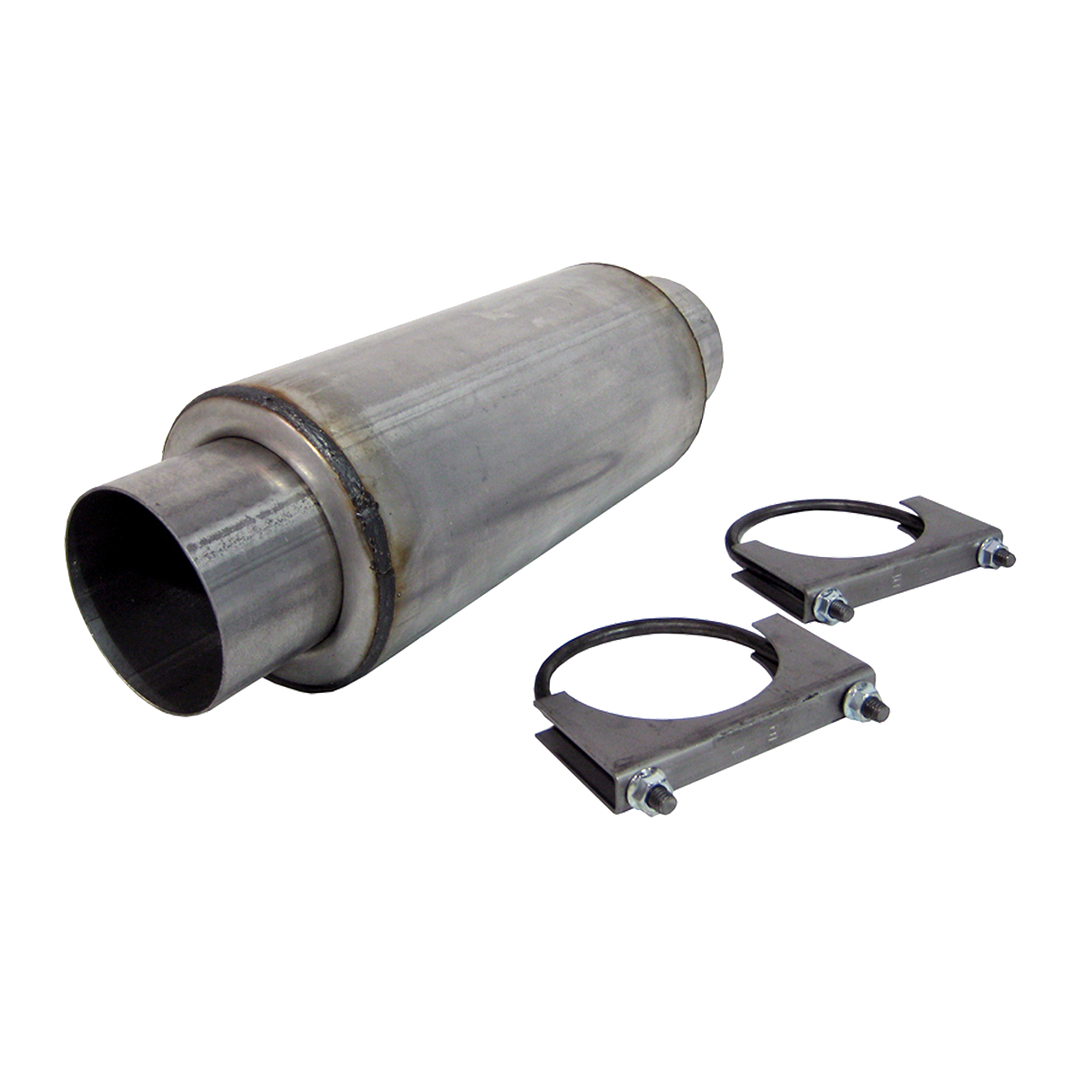 MBRP Universal Muffler Exhaust Resonator 4" Inlet/Outlet Armor Lite Series R2009