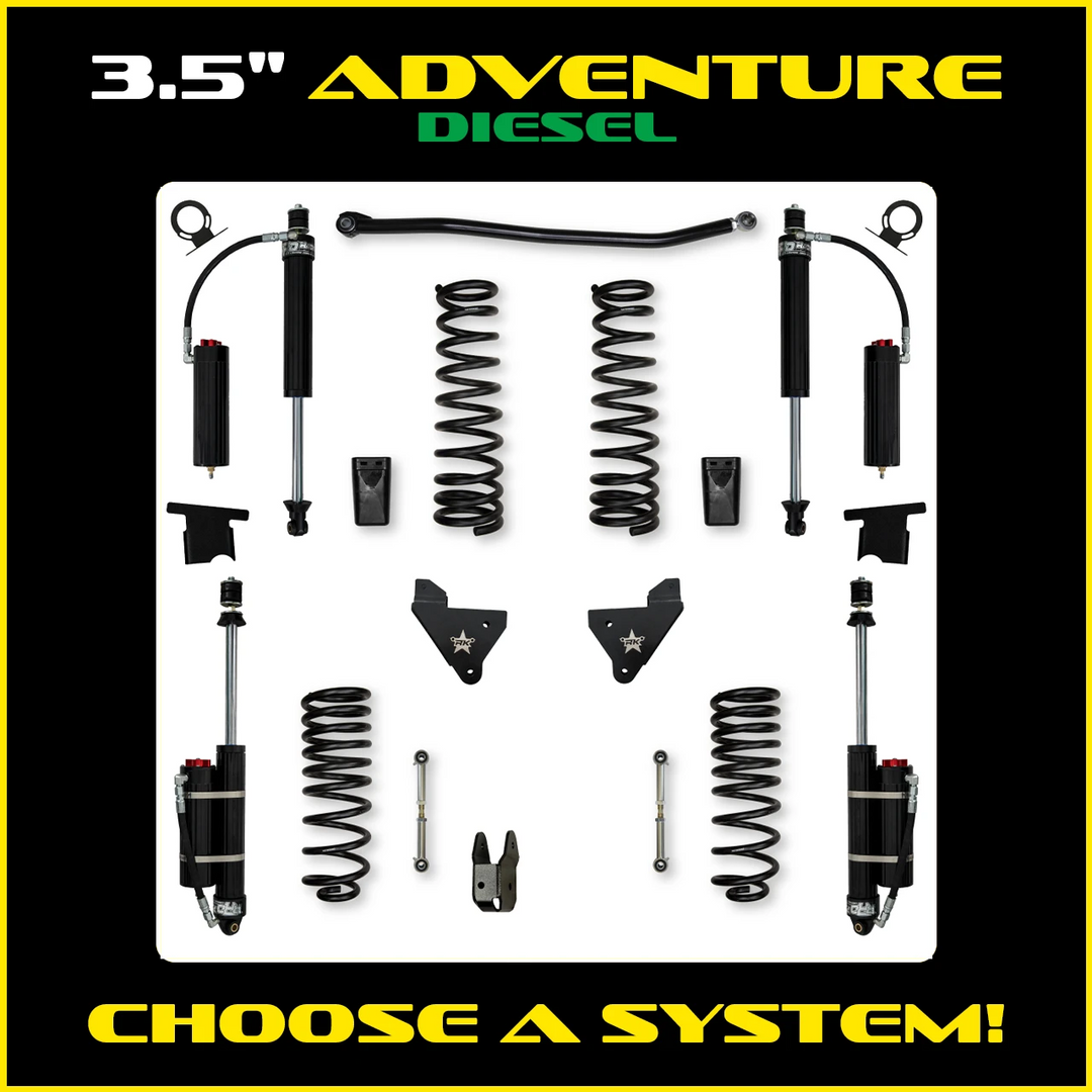 Rock Krawler 3.5 Inch Adventure System - 2014+ Ram 2500 HD - Diesel