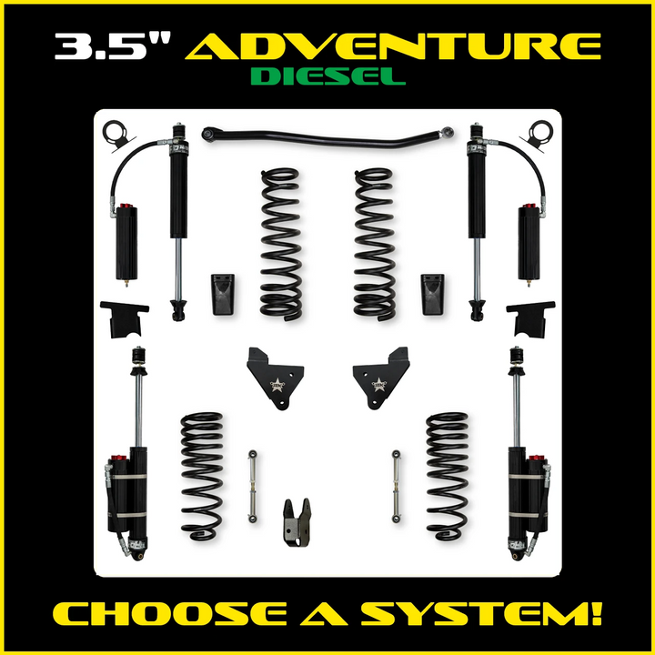 Rock Krawler 3.5 Inch Adventure System - 2014+ Ram 2500 HD - Diesel