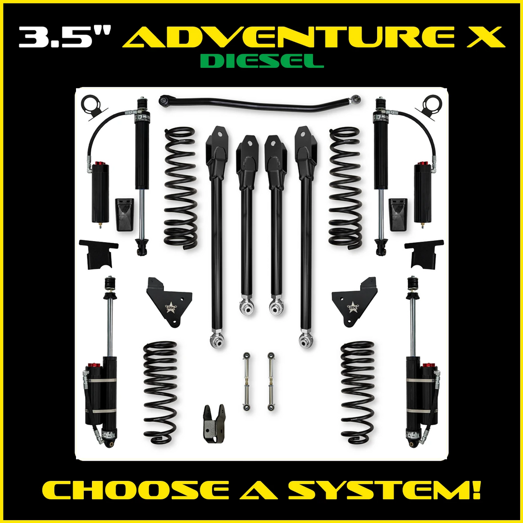 Rock Krawler 3.5 Inch Adventure X System - 2014+ Ram 2500 HD - Diesel