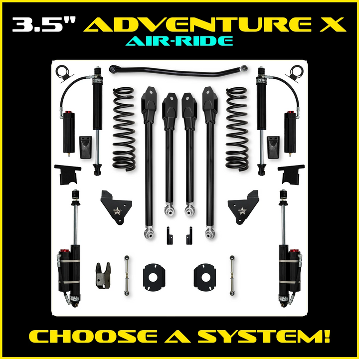 Rock Krawler 3.5 Inch Adventure X System - 2014+ Ram 2500 HD - Gas Rear Air Ride