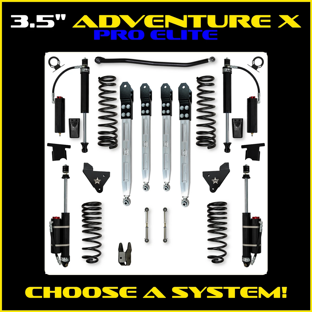 Rock Krawler 3.5 Inch Adventure X Pro Elite System - 2014+ Ram 2500 HD - Gas
