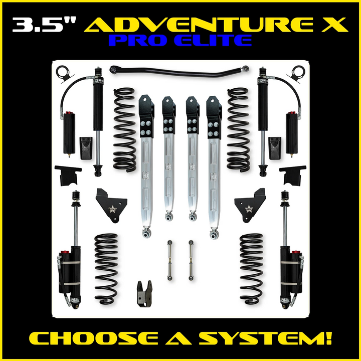 Rock Krawler 3.5 Inch Adventure X Pro Elite System - 2014+ Ram 2500 HD - Gas