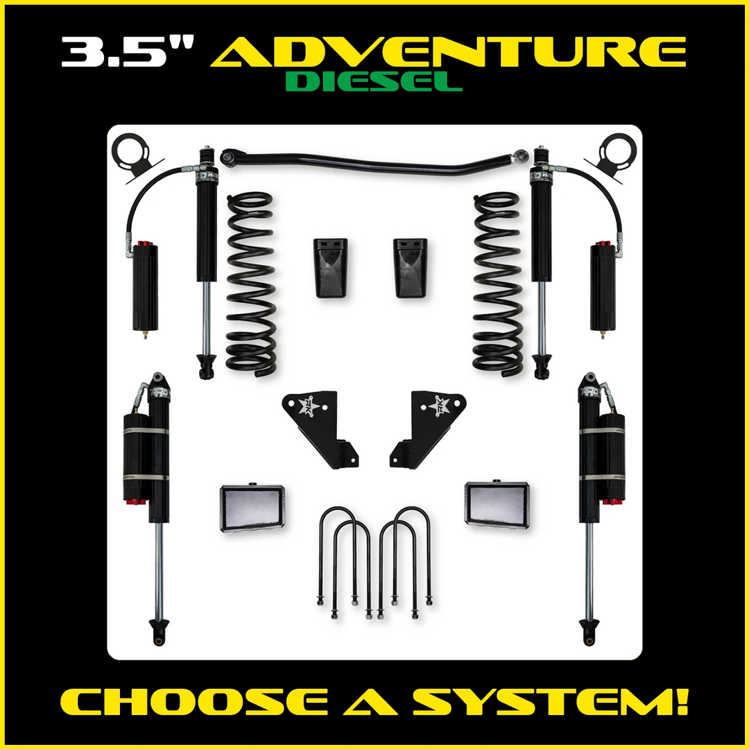 Rock Krawler 3.5 Inch Adventure System - 2013+ Ram 3500 HD - Diesel