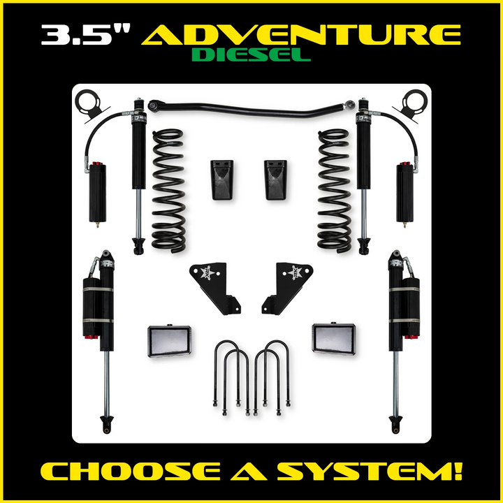 Rock Krawler 3.5 Inch Adventure System - 2013+ Ram 3500 HD - Diesel