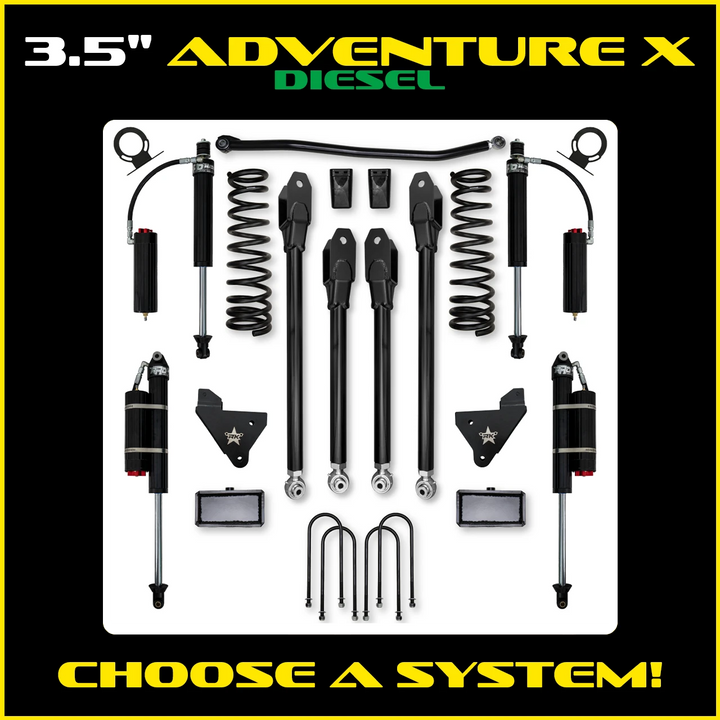 Rock Krawler 3.5 Inch Adventure X System - 2013+ Ram 3500 HD - Diesel