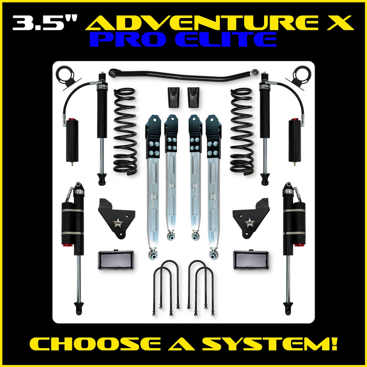 Rock Krawler 3.5 Inch Adventure X Pro Elite System - 2013+ Ram 3500 HD - Gas